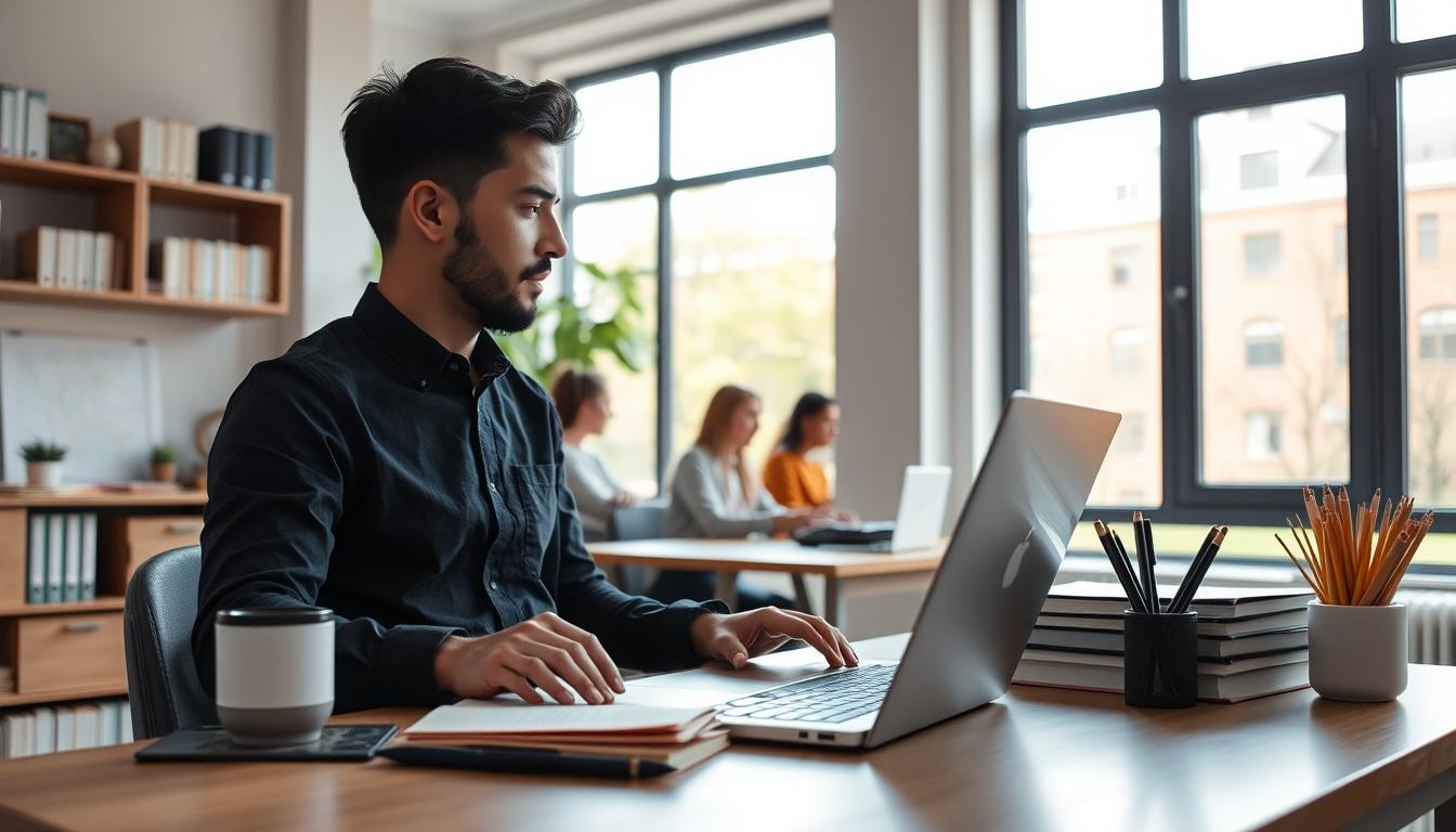 University campus and academic environment in Amsterdam